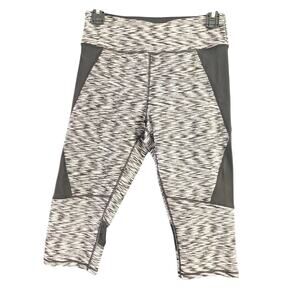 Calvin Klein Leggings Womens S Performance Quick Dry Crop White Black